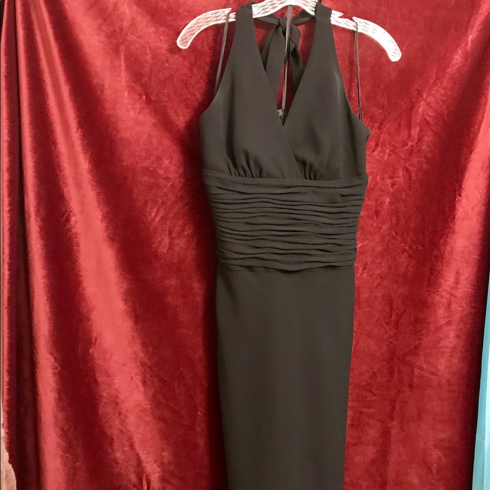 ⭐️3 for $29 VTG Jones NY Sexy Halter Black Midi Dress NWT - Picture 1 of 7
